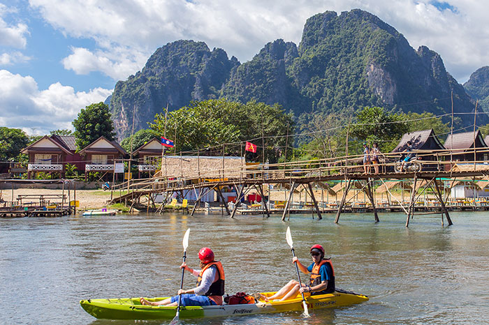 6 meilleurs endroits kayak Laos Nam Song Vang Vieng